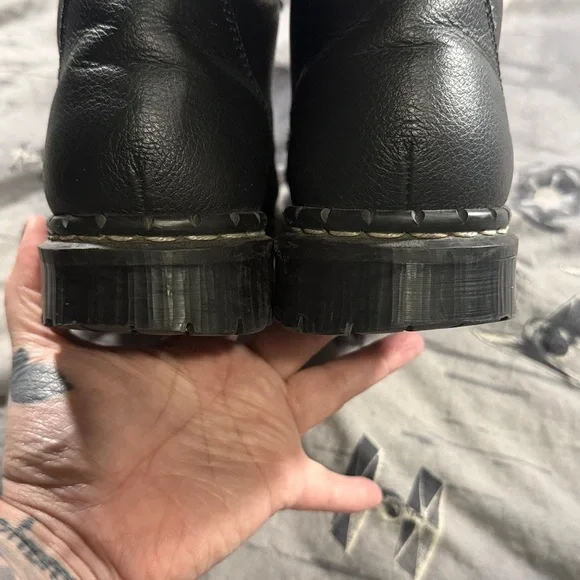 GRIPFAST 10 EYE STEEL TOE MADE IN ENGLAND LEATHER BOOTS SZ UK 7 MENS 8 LADIES 9 - Picture 5 of 11